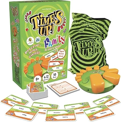 Asmodee - Time's Up Big Box: Family - سرگرمی بازی تخته، بازی مهمانی، 4-12 بازیکن، 8 سال به بالا، نسخه انگلیسی