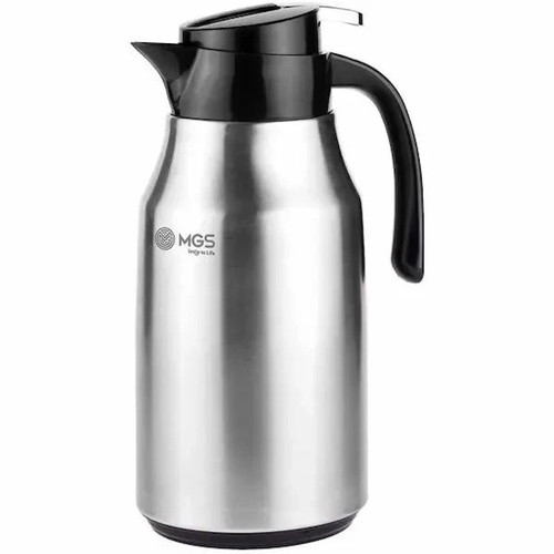 فلاسک بدنه استیل 1/3 لیتری شیشه) (صورتی) برند ام جی اس MGS کد کالا FS20111
