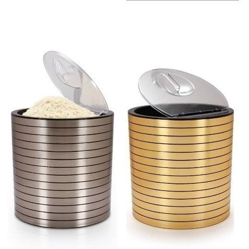 سطل برنج 10 کیلویی تایلندی ( استیل و طلایی )