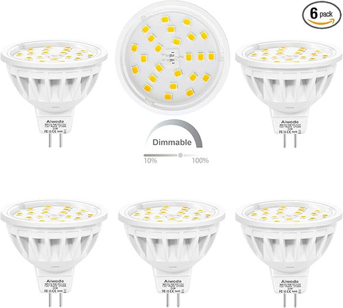 لامپ هالوژن سوزنی LEDSMD MR16 بسته 6 عددی 5وات