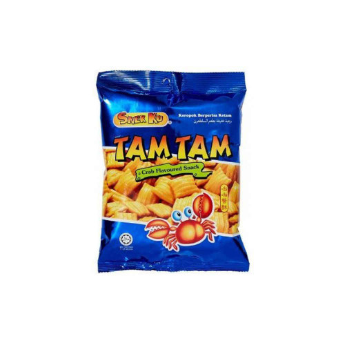 چیپس خرچنگ(میگو) تام تام tam tam وزن 10 گرم اصل بسته 50عددی