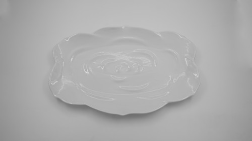 دیس بیضی بزرگ مدل رز لمون Lemon کد 5