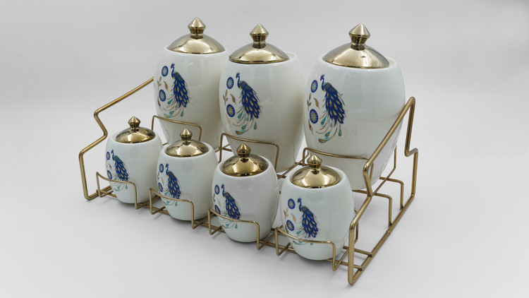 ست پا سماوری ۷ پارچه استند دار پاس کد 10142