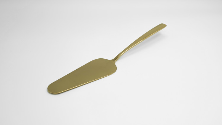 کفگیر استیل طلایی براق مدل سورنا H&M