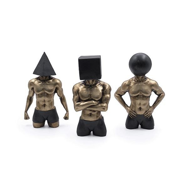 مجسمه دکوری فیگور مردان مرکب (3 عددی)