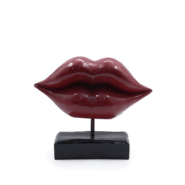 مجسمه لب تندیس رومیزی پایه دار