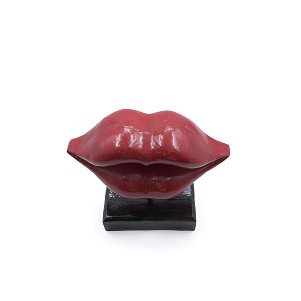 مجسمه لب تندیس رومیزی پایه دار