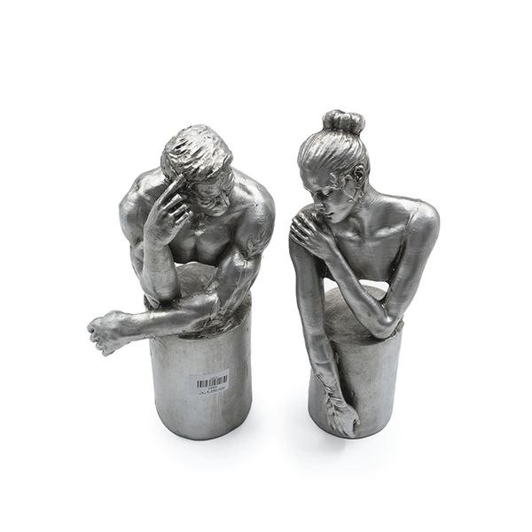 مجسمه دکوری زن و مرد سیلور Silver