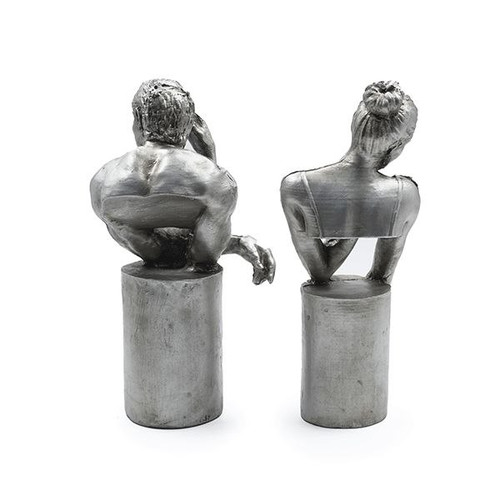مجسمه دکوری زن و مرد سیلور Silver