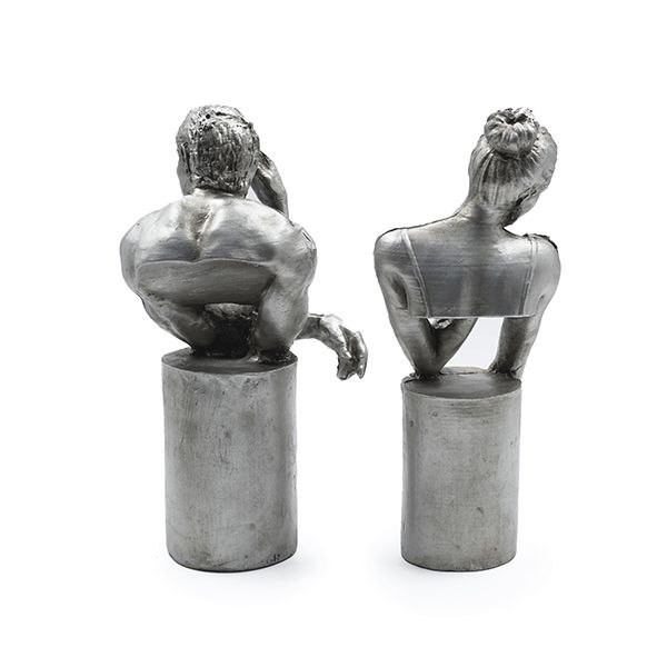مجسمه دکوری زن و مرد سیلور Silver