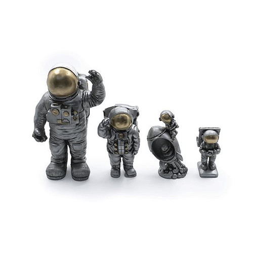 مجسمه فضانورد نقره ای طلایی با 4 مدل