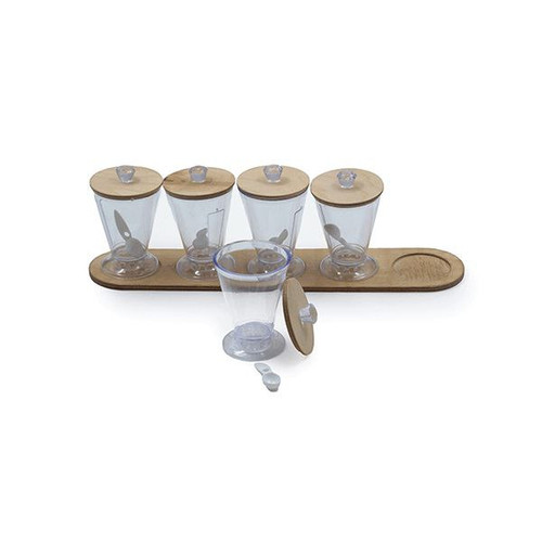 جا ادویه چوبی استنددار گرند 5 عددی