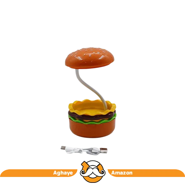چراغ مطالعه رومیزی طرح همبرگر وارداتی
