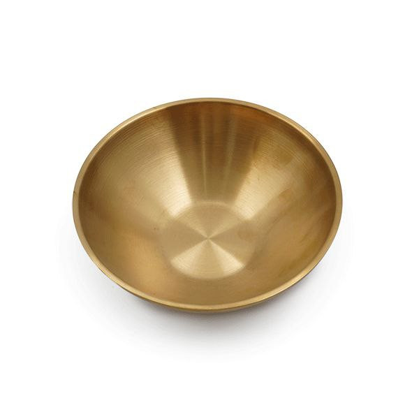 کاسه دوجداره استیل طلایی – 2 سایز