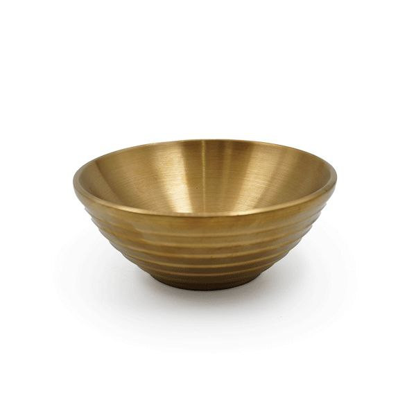 کاسه دوجداره استیل طلایی – 2 سایز