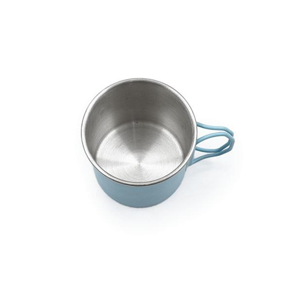 ماگ استیل دسته تاشو رنگی وارداتی