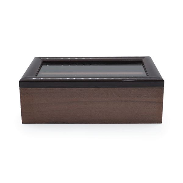 باکس جا قاشق و چنگال چوبی درب دار 2 خانه کد 003