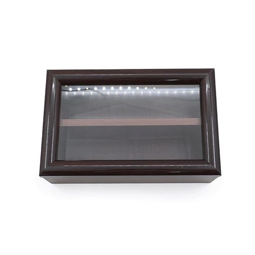 باکس جا قاشق و چنگال چوبی درب دار 2 خانه کد 003