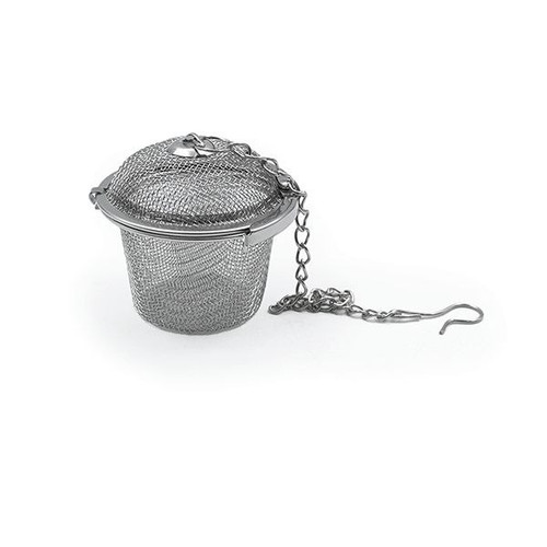 صافی چایی و دمنوش زنجیردار استیل سایز کوچک