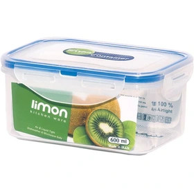 ظرف فریزری مستطیلی 600 میلی لیتری لیمون limon