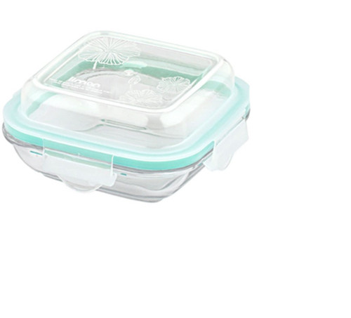 ظرف شیشه ای 210 میلی لیتری سرو و نگهداری درب دار لیمون limon