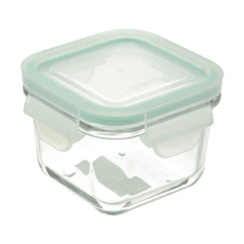 ظرف شیشه ای مربع 200 میلی لیتری لیمون limon