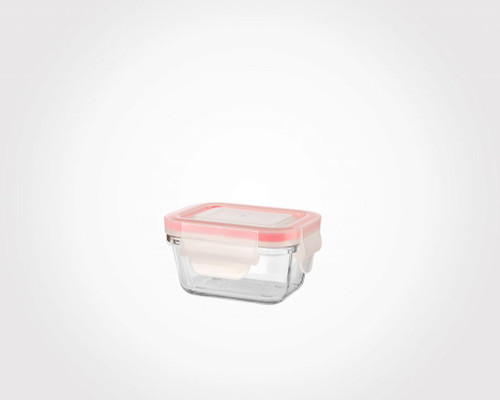 ظرف شیشه ای مستطیل 180 میلی لیتری لیمون limon