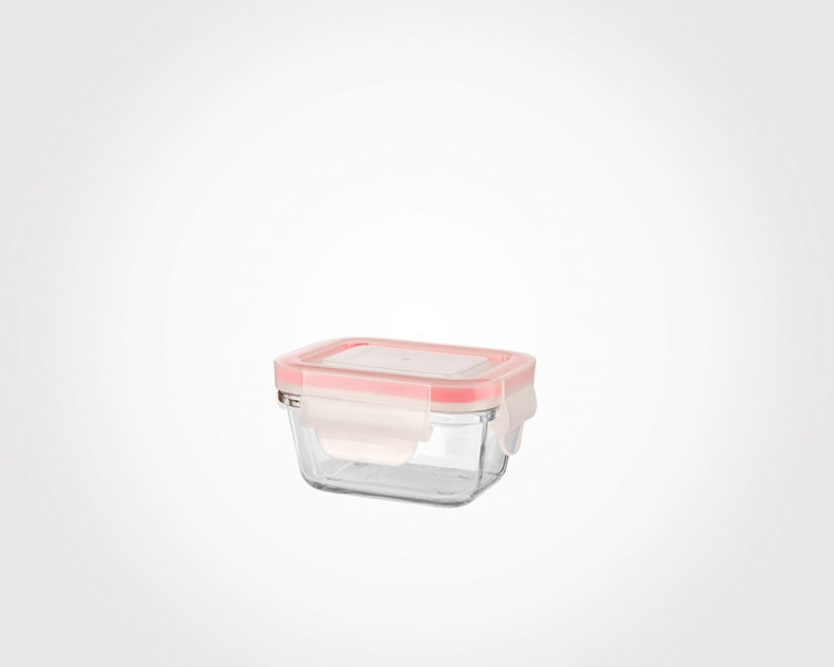 ظرف شیشه ای مستطیل 180 میلی لیتری لیمون limon